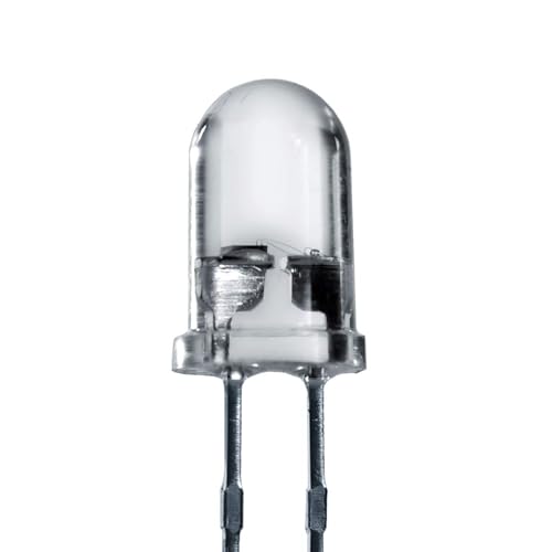 Lumetheus LED Leuchtdiode 5mm Weiß 100 Stück - extra helle Dioden 14.000 mcd - 3V LEDs mit 2 Pins - für KFZ, PC, Boot, Wohnwagen, Bastelset, Reparatur & Lauflicht - 50.000 Stunden Leuchtdauer Lumetheus LED Leuchtdiode 5mm Weiß 100 Stück - extra helle Dioden 14.000 mcd - 3V LEDs mit 2 Pins - für KFZ, PC, Boot, Wohnwagen, Bastelset, Reparatur & Lauflicht - 50.000 Stunden Leuchtdauer von Lumetheus