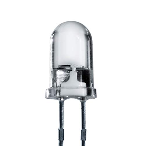 Lumetheus LED 5mm Farbe weiß 14.000 mcd 25 Stück Leuchtdiode extra hell 3V weiße Diode 2 Pin LEDs von Lumetheus