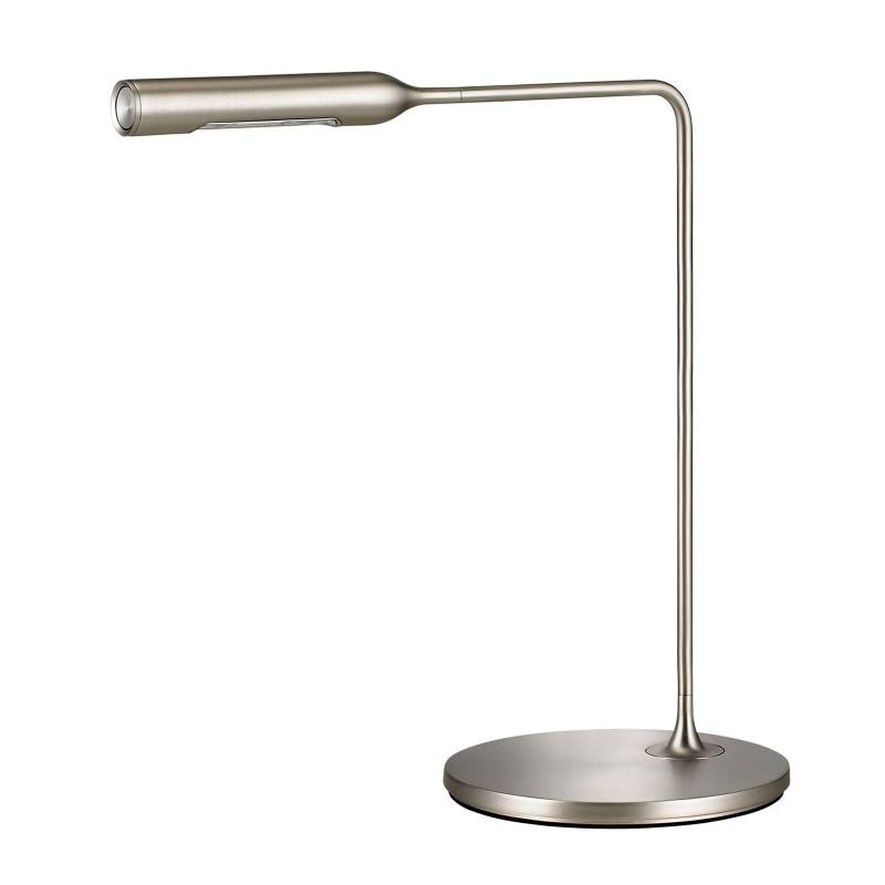 Lumina Flo Bedside LED-Tischlampe 3.000K nickel von Lumina