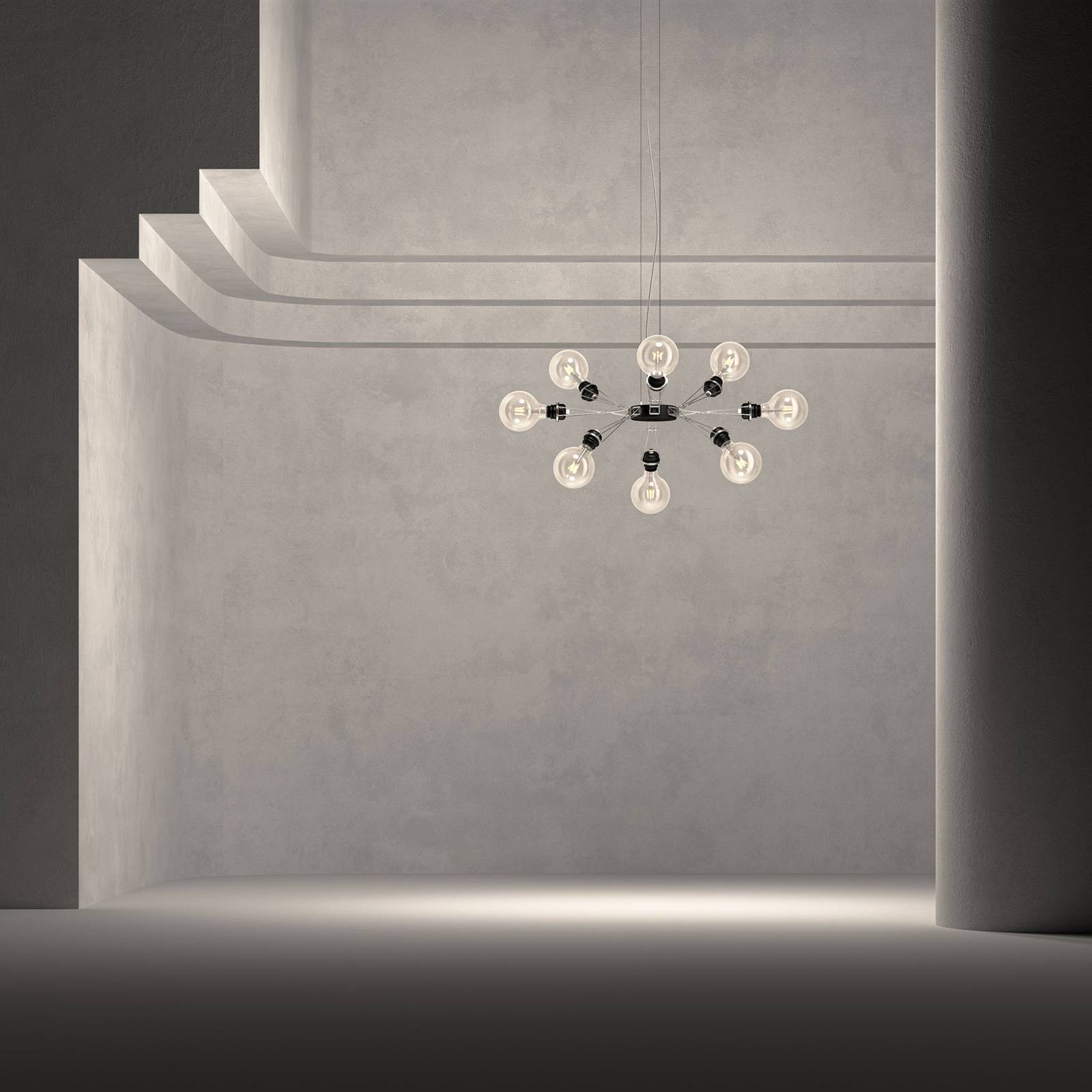 Lumina Matrix Otto Hängeleuchte 8-fl., schwarz Lumina Matrix Otto Hängeleuchte 8-fl., schwarz von Lumina