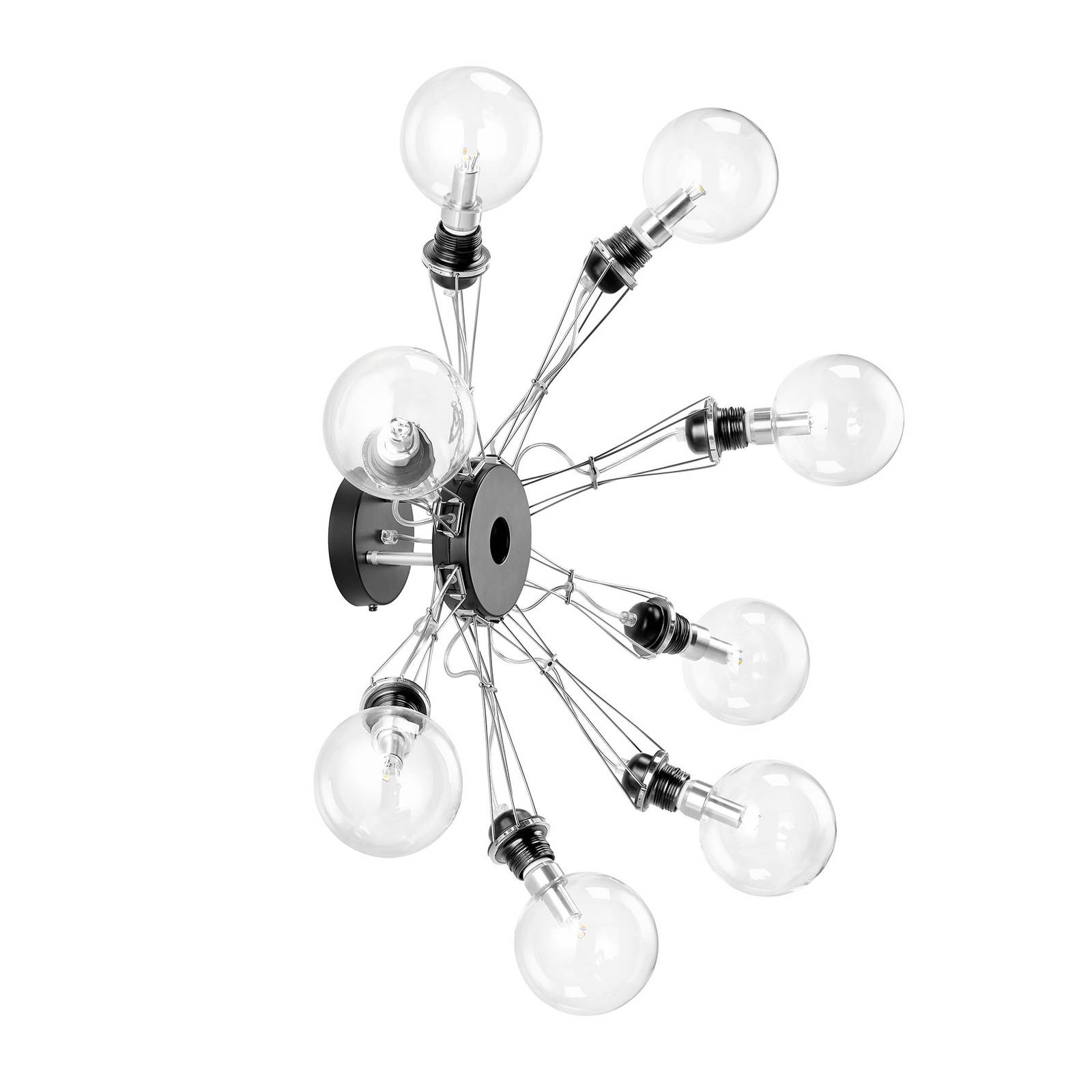 Lumina Matrix Otto Wandleuchte 8-fl., schwarz Lumina Matrix Otto Wandleuchte 8-fl., schwarz von Lumina