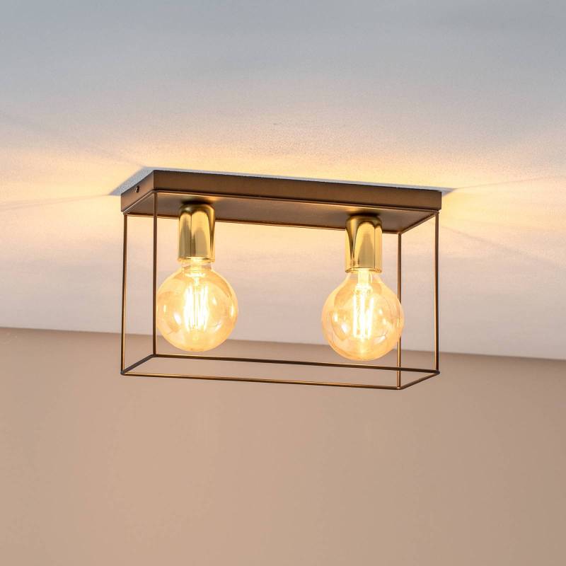 Deckenleuchte Anna mit Metallrahmen, zweiflammig von Luminex