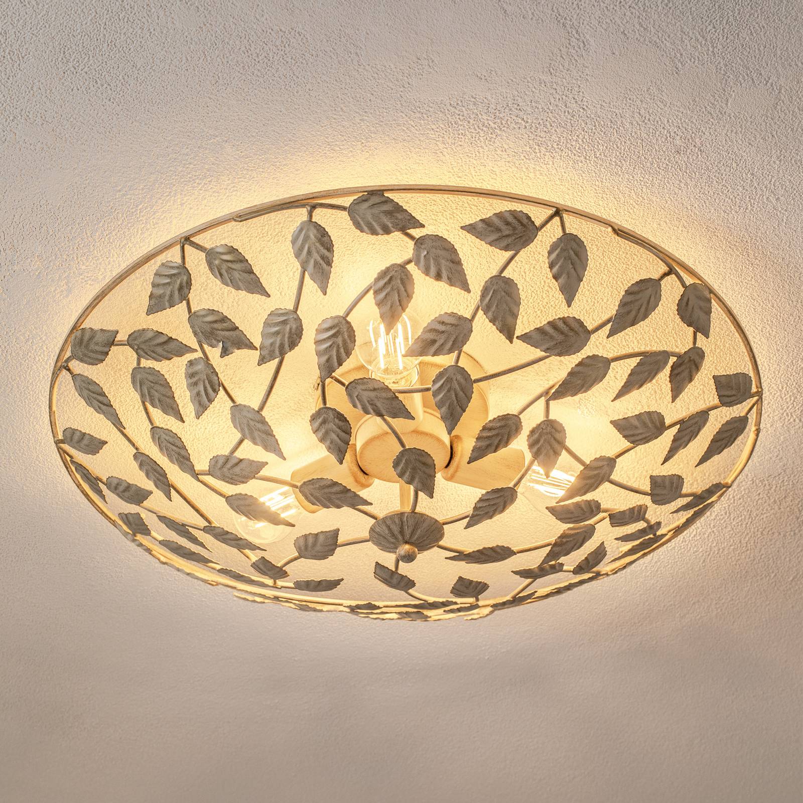 Deckenleuchte Arion, creme/gold patiniert, Ø 63 cm, Stahl Deckenleuchte Arion, creme/gold patiniert, Ø 63 cm, Stahl von Luminex