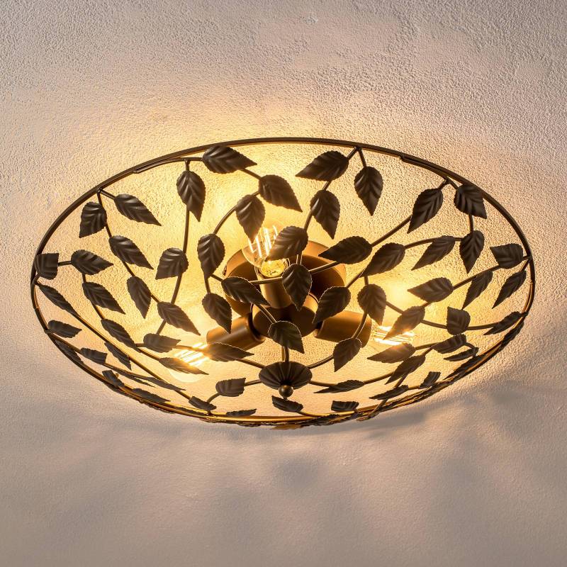Deckenleuchte Arion, titanfarben, Ø 63 cm, Stahl von Luminex