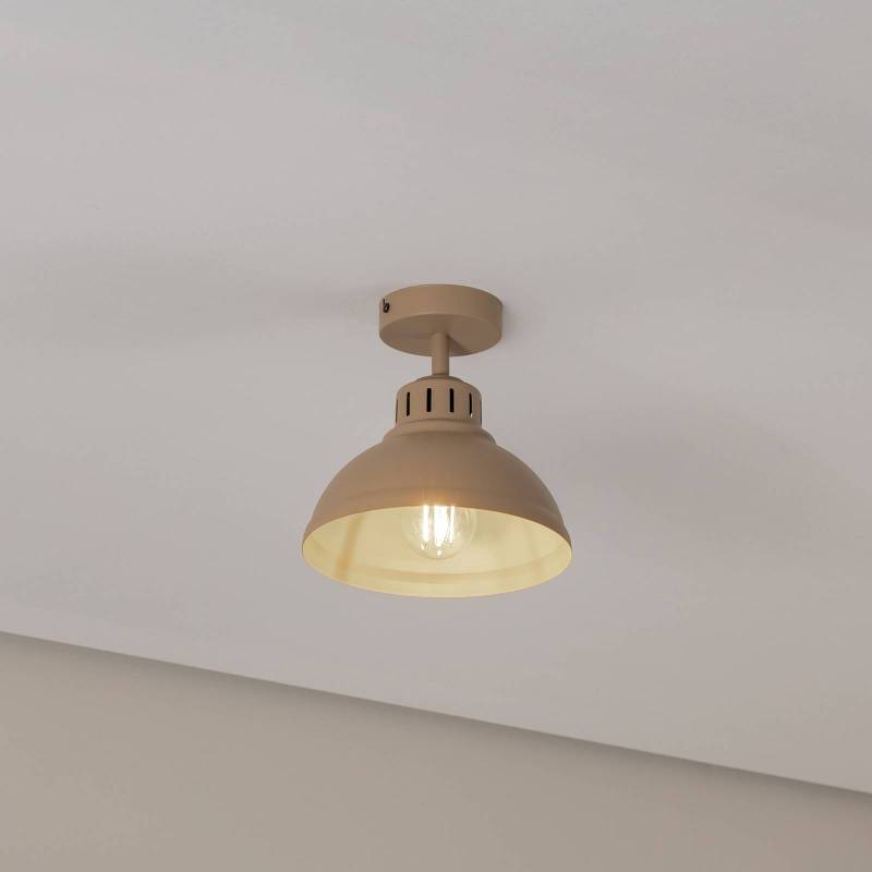 Deckenleuchte Sven, 1-flammig, beige, Stahl von Luminex