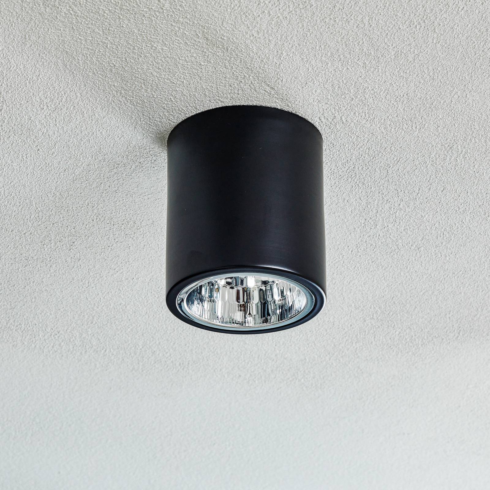 Deckenspot Downlight round in Schwarz, Ø 13,3 cm von Luminex