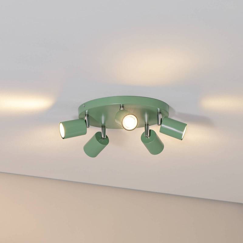 Deckenstrahler Fun, hellgrün, Ø 30 cm, verstellbar, GU10 von Luminex