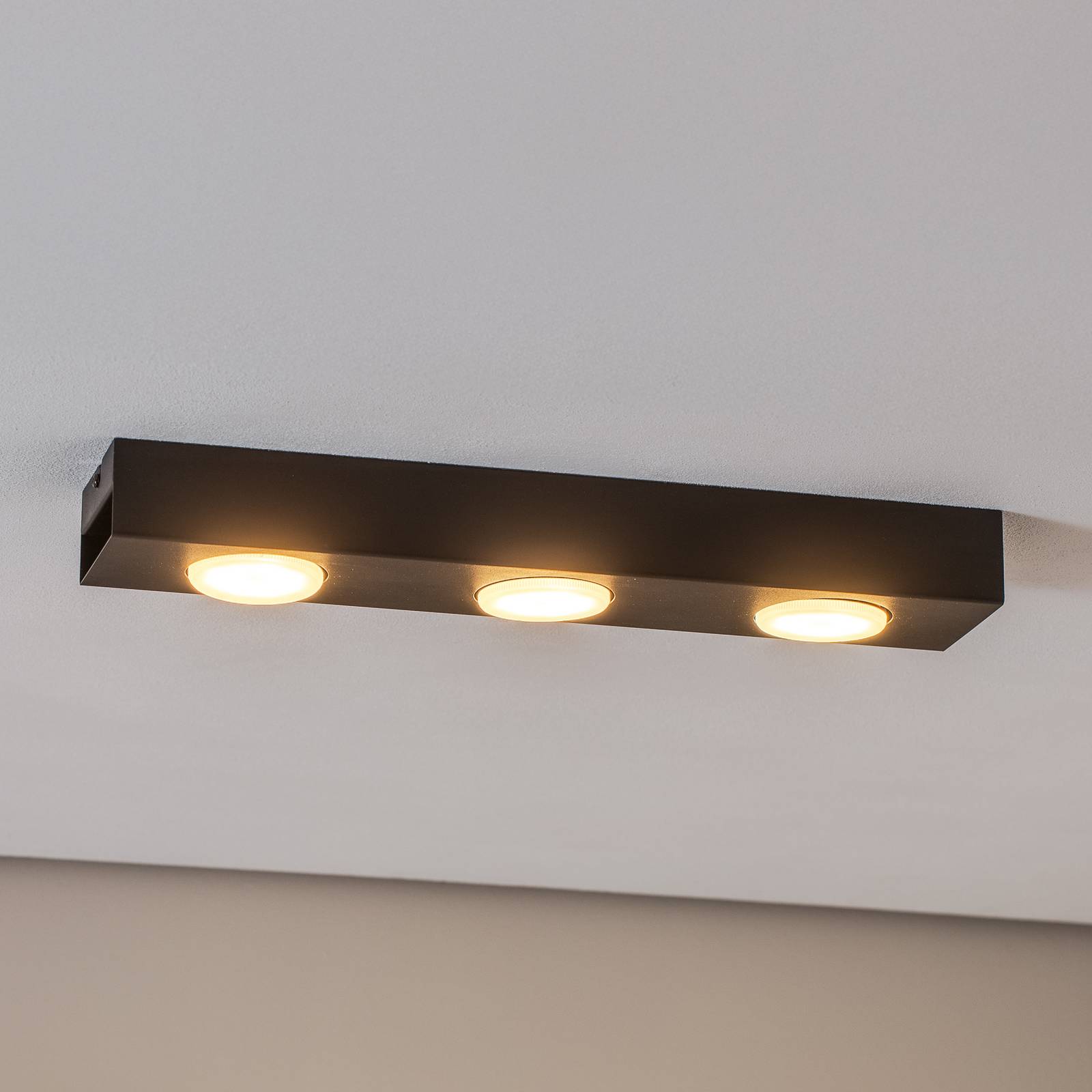 Downlight Ian in Schwarz, dreiflammig Downlight Ian in Schwarz, dreiflammig von Luminex