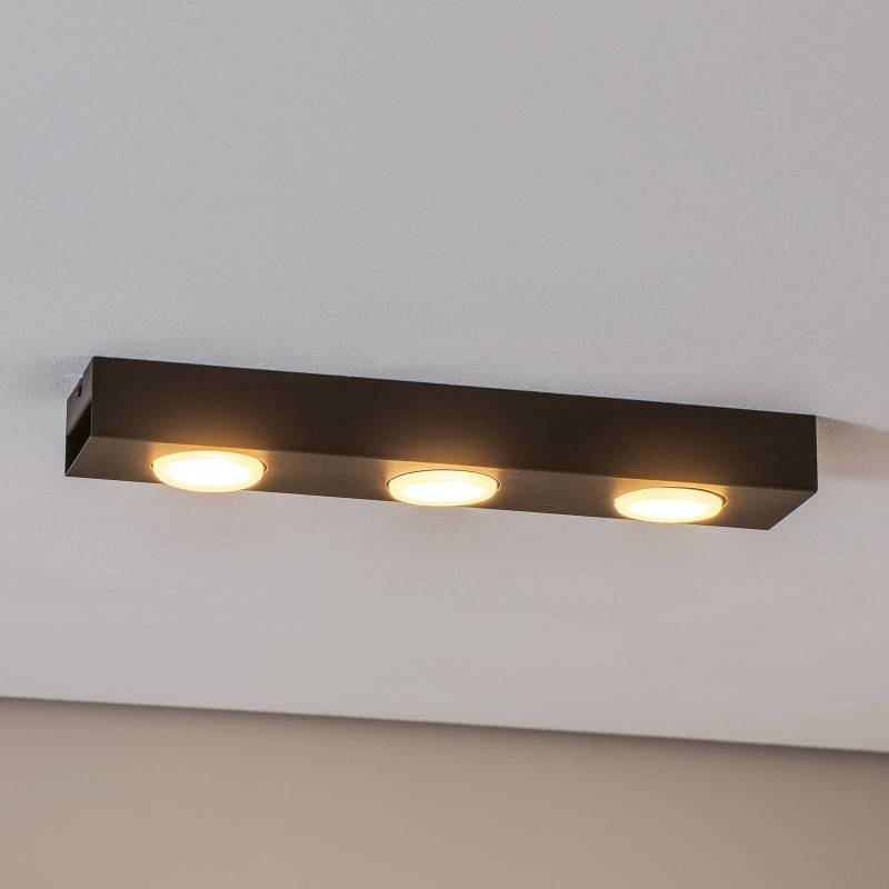 Downlight Ian in Schwarz, dreiflammig von Luminex