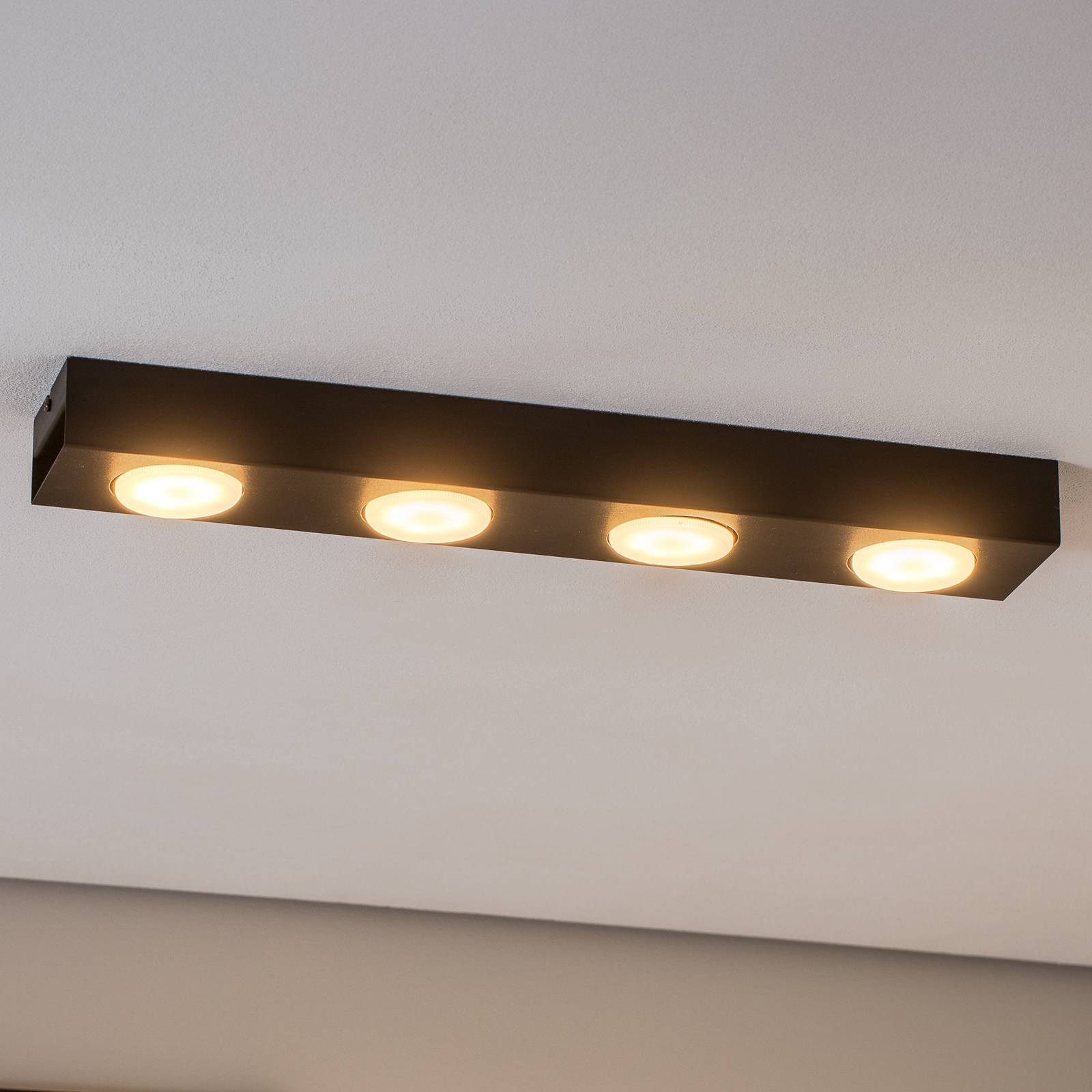 Downlight Ian in Schwarz, vierflammig Downlight Ian in Schwarz, vierflammig von Luminex