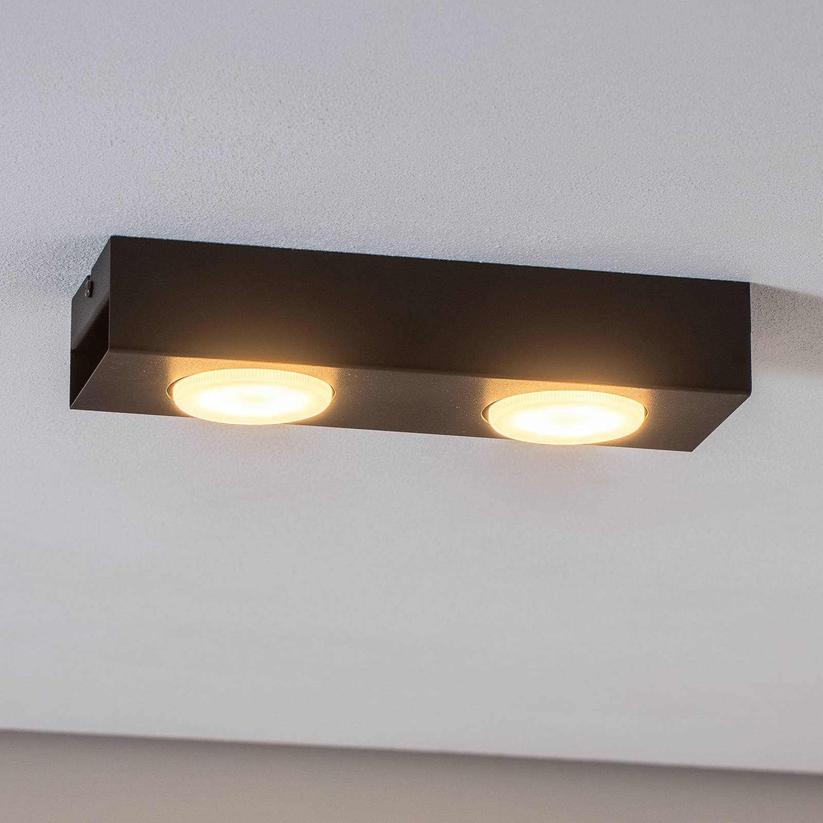 Downlight Ian in Schwarz, zweiflammig Downlight Ian in Schwarz, zweiflammig von Luminex