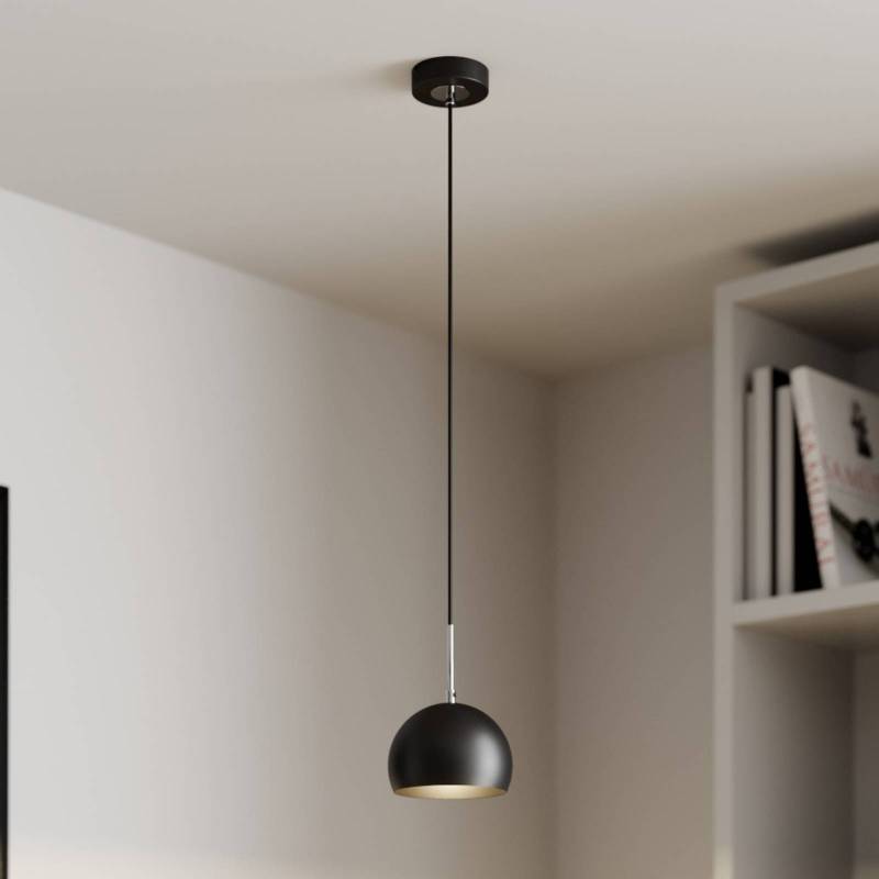 Hängeleuchte COOL, schwarz, Ø 15 cm, Metall von Luminex
