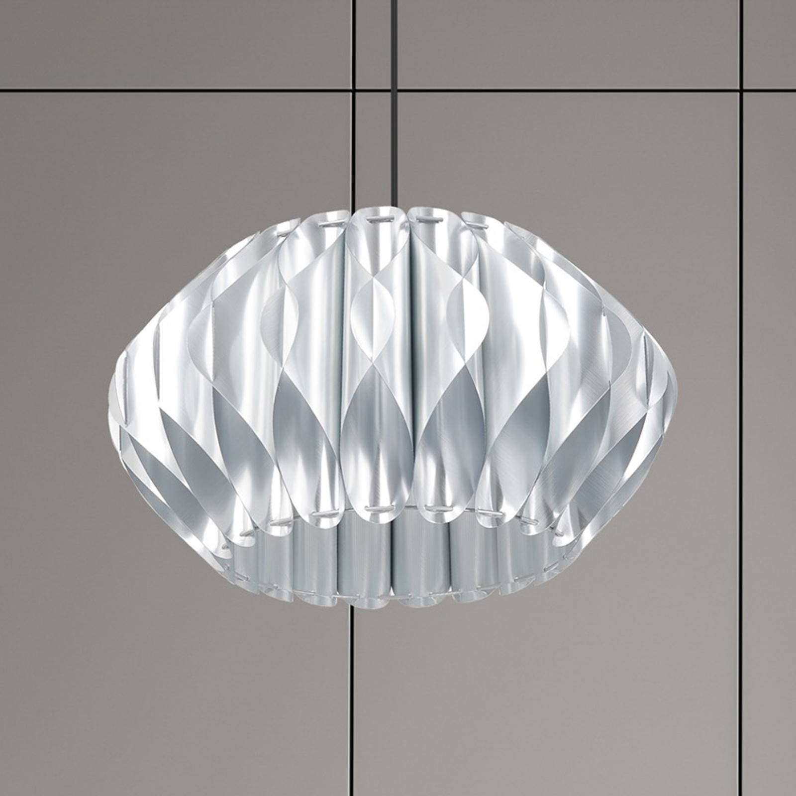Hängeleuchte Serenity mit Kunststoffschirm, silber Hängeleuchte Serenity mit Kunststoffschirm, silber von Luminex