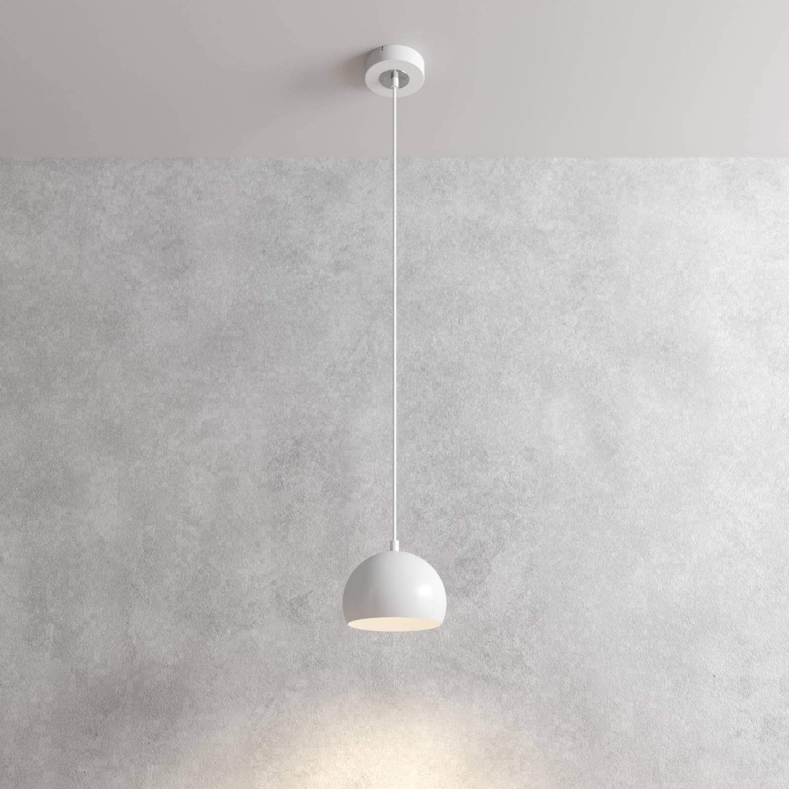 Hängeleuchte Sool, weiß, Ø 15 cm, Metall Hängeleuchte Sool, weiß, Ø 15 cm, Metall von Luminex