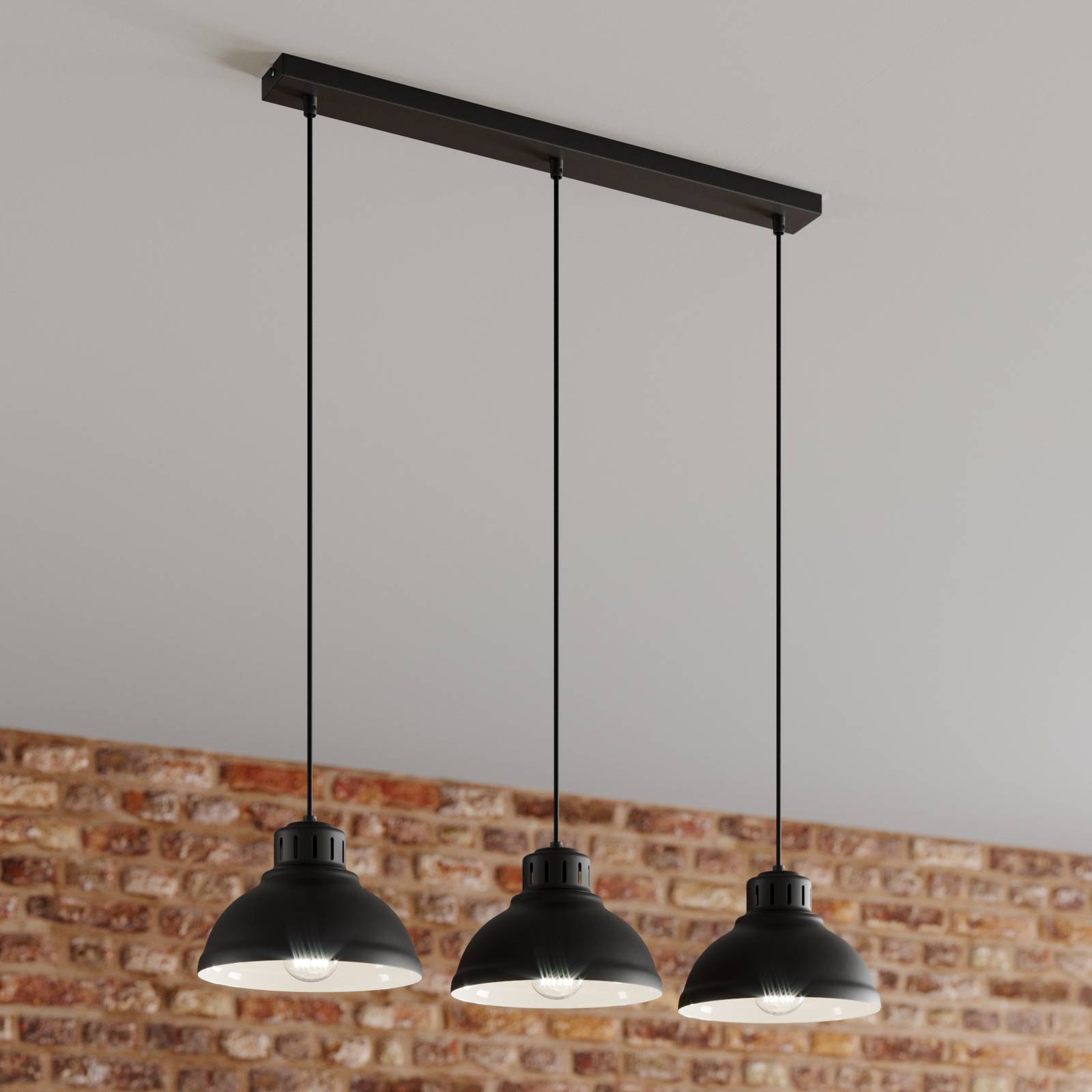 Hängeleuchte Sven, dreiflammig, schwarz Hängeleuchte Sven, dreiflammig, schwarz von Luminex