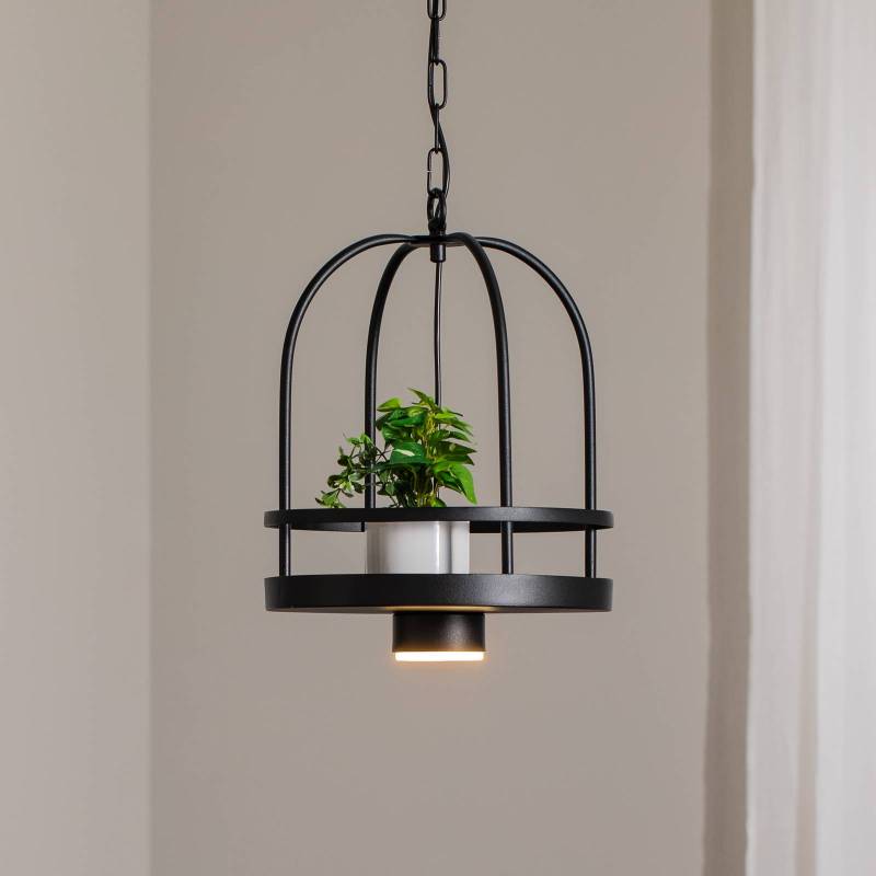 Hängeleuchte Zona, schwarz, Ø 30 cm, Stahl von Luminex