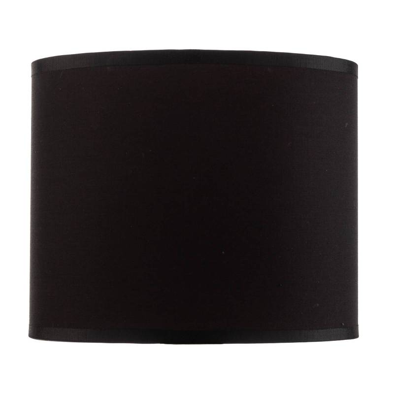 Lampenschirm Soho, schwarz/gold, Textil, Ø 18 cm von Luminex