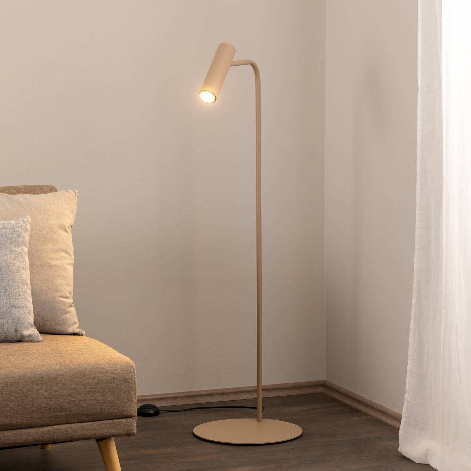 Stehleuchte Axion, beigefarben, Höhe 115 cm, Stahl Stehleuchte Axion, beigefarben, Höhe 115 cm, Stahl von Luminex