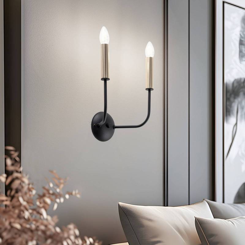 Wandleuchte Hedwig, zweiflammig im Leuchterdesign von Luminex