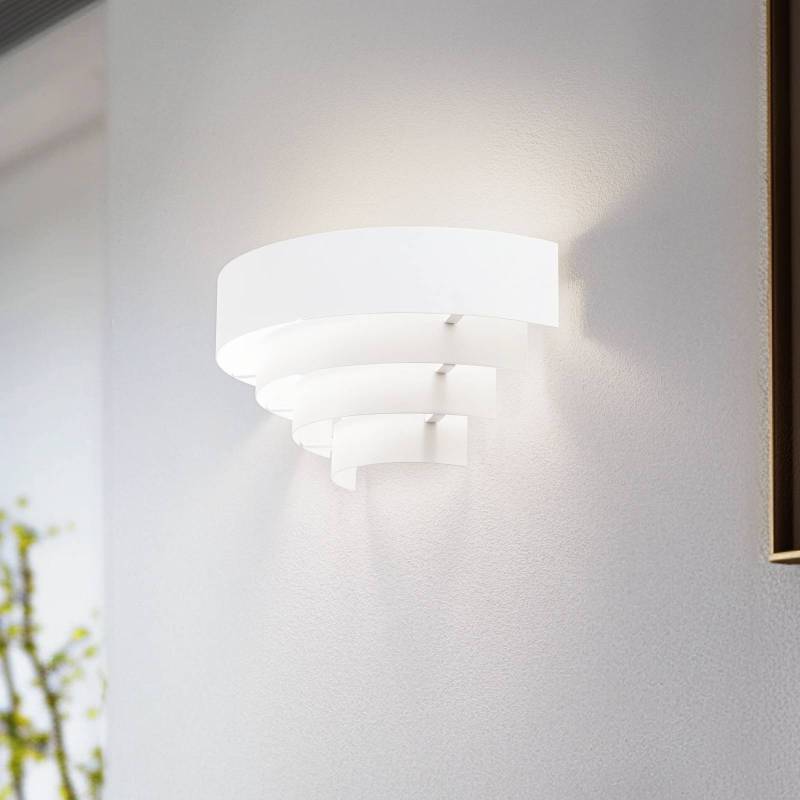 Wandleuchte Levin mit Stahlschirm, weiß von Luminex