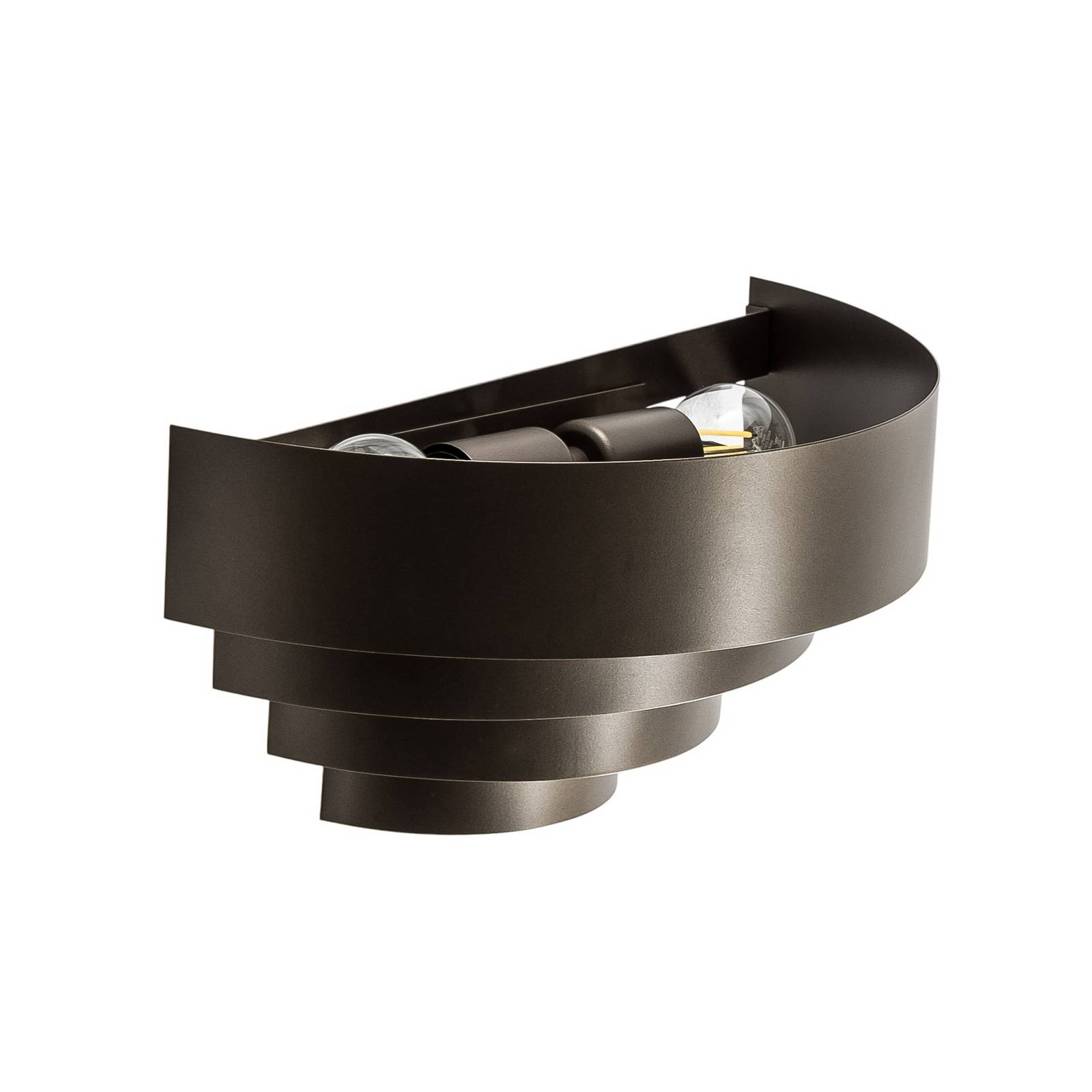 Wandleuchte Rings, titanfarben, Stahl, 2 x E27 Wandleuchte Rings, titanfarben, Stahl, 2 x E27 von Luminex