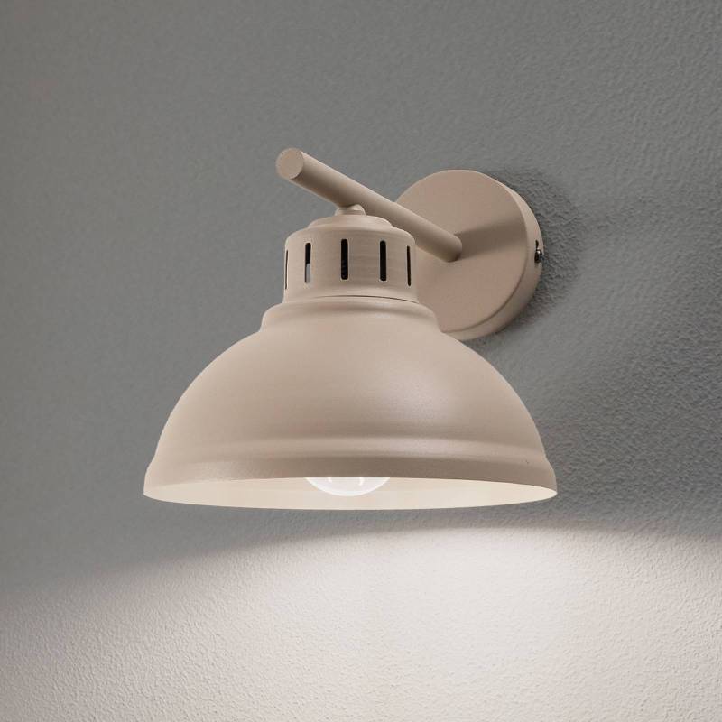 Wandleuchte Sven, 1-flammig, beige, Stahl von Luminex