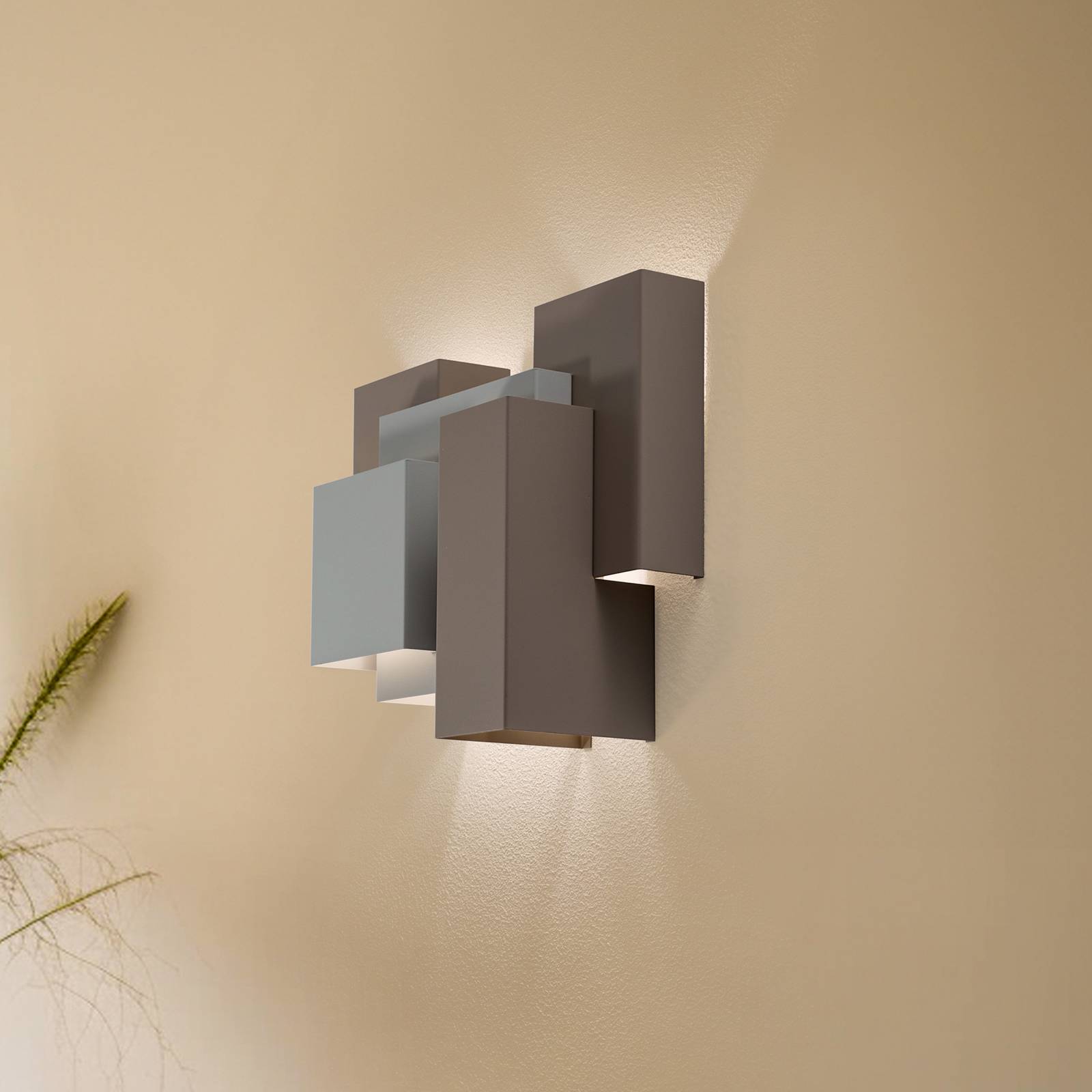 Wandleuchte Wall, beige, 5 x G9, Stahl von Luminex
