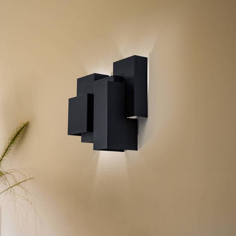 Wandleuchte Wall, schwarz, 5 x G9, Stahl von Luminex