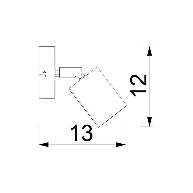 Wandstrahler Fun, weiß, 14 cm hoch, verstellbar, GU10 von Luminex