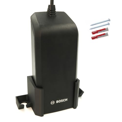 Wandhalterung kompatibel mit Bosch BCS250 (6A), Fast-Charger, Smart Ladegerät E-Bike, Ladegerät, Halterung, perfektes Kabelmanagement, robust und stabil, inkl. Montagematerial von Luminick