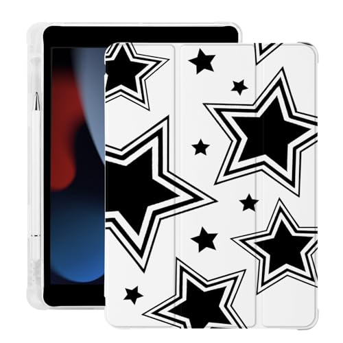 Cute Kawaii Y2K Star for iPad Air 11 Inch Case M2 2024 (6th Generation) with Pencil Holder, Auto Sleep/Wake, Leather Soft TPU Back Cover von LuminousGuard