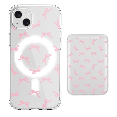 LuminousGuard Schutzhülle für iPhone 16, kompatibel mit MagSafe, Kawaii niedliche rosa Schleife, magnetische, transparente Handyhülle und magnetische Brieftasche aus Leder für Damen und Mädchen LuminousGuard Schutzhülle für iPhone 16, kompatibel mit MagSafe, Kawaii niedliche rosa Schleife, magnetische, transparente Handyhülle und magnetische Brieftasche aus Leder für Damen und Mädchen von LuminousGuard