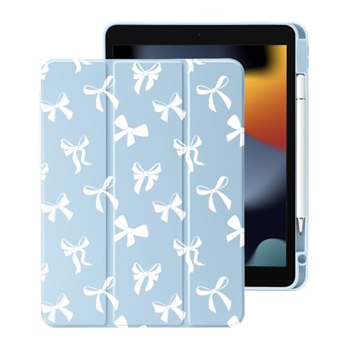 Niedliche Kawaii weiße Schleife für iPad Air 13 Zoll Hülle M2 2024 mit Stifthalter, Auto Sleep/Wake, blaues Leder, klare Acryl-Rückabdeckung Niedliche Kawaii weiße Schleife für iPad Air 13 Zoll Hülle M2 2024 mit Stifthalter, Auto Sleep/Wake, blaues Leder, klare Acryl-Rückabdeckung von LuminousGuard