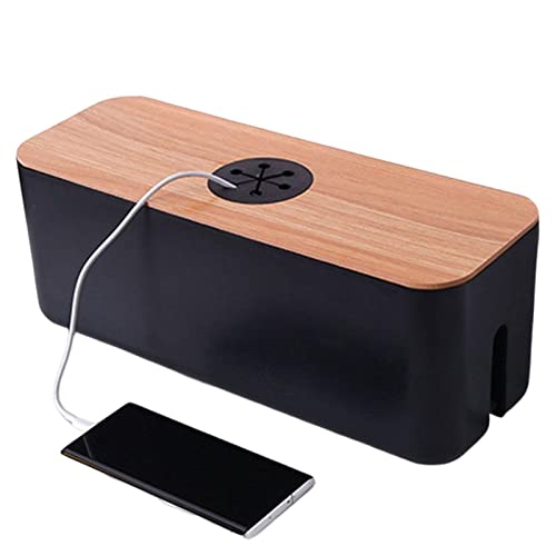 Kordel-Organizer-Box | Kabelaufbewahrungsbox mit Mehreren Öffnungen | Kabel-Management-Box Kabel-Organizer-Box für Verlängerung | Cord Power Stripe Überspannungsschutz für die Desktop-Heimküche Kordel-Organizer-Box | Kabelaufbewahrungsbox mit Mehreren Öffnungen | Kabel-Management-Box Kabel-Organizer-Box für Verlängerung | Cord Power Stripe Überspannungsschutz für die Desktop-Heimküche von Lumiscent