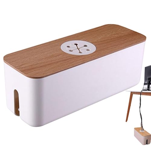 Kordel-Organizer-Box | Kabelaufbewahrungsbox mit Mehreren Öffnungen | Kabel-Management-Box Kabel-Organizer-Box für Verlängerung | Cord Power Stripe Überspannungsschutz für die Desktop-Heimküche Kordel-Organizer-Box | Kabelaufbewahrungsbox mit Mehreren Öffnungen | Kabel-Management-Box Kabel-Organizer-Box für Verlängerung | Cord Power Stripe Überspannungsschutz für die Desktop-Heimküche von Lumiscent