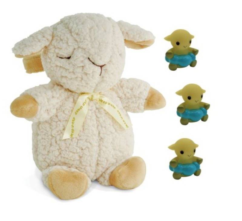 Luna24 simply great ideas... Sleep Sheep On The Go und 3 Bade-Schäfchen Einschlaf- und Durchschlafhilfe (cloud b) von Luna24 simply great ideas...