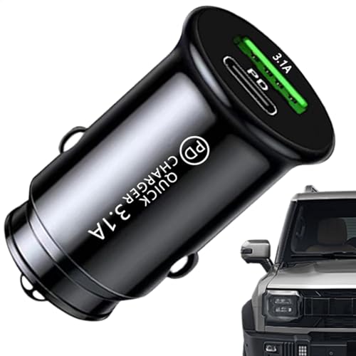 Auto-Handy-Ladegerät-Adapter - Auto-Ladeanschluss-Adapter, A+C-Handy-Autoladegeräte | Autoladeadapter USB-Autoladegerät 3,1 A, Adapter, schnelles Aufladen, tragbar für Lange Reisen Auto-Handy-Ladegerät-Adapter - Auto-Ladeanschluss-Adapter, A+C-Handy-Autoladegeräte | Autoladeadapter USB-Autoladegerät 3,1 A, Adapter, schnelles Aufladen, tragbar für Lange Reisen von Lunaobrik