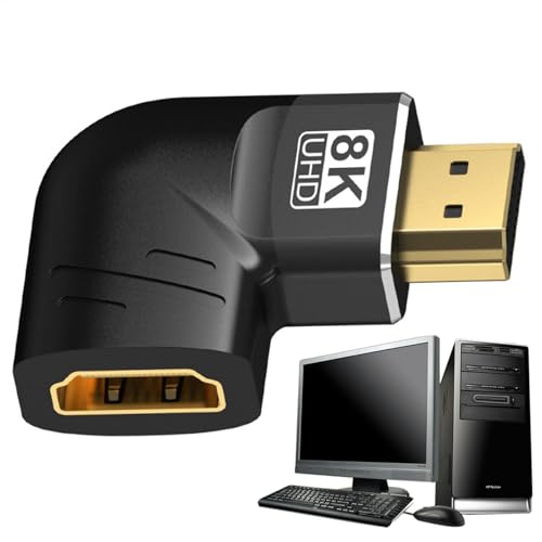 Lunaobrik Display-Adapter - Display-Port-Adapter, Kabeladapterstecker | -Adapter, 8K High-Definition-DP-Port-Extender-Verlängerungsanschluss für Tablet-Laptop-Projektor, Display-Adapter von Lunaobrik