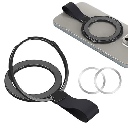 LunarCharm Handy Ring Halterung Magnetisch für MagSafe - 360° Drehung Handy Griff Halter Fingerhalter Anwendbar auf die iPhone-Serie, Smartphone mit Metallring LunarCharm Handy Ring Halterung Magnetisch für MagSafe - 360° Drehung Handy Griff Halter Fingerhalter Anwendbar auf die iPhone-Serie, Smartphone mit Metallring von LunarCharm