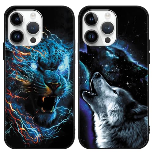 2 Stück Handyhülle für Apple iPhone 12/iPhone 12 pro Hülle 6.1'', Anime Art Anime Tiger und Wolf künstlerische Ästhetik mit Motiv Designs Case Schutzhülle Stoßfest TPU Weich Ultra Dünn Cover -05 2 Stück Handyhülle für Apple iPhone 12/iPhone 12 pro Hülle 6.1'', Anime Art Anime Tiger und Wolf künstlerische Ästhetik mit Motiv Designs Case Schutzhülle Stoßfest TPU Weich Ultra Dünn Cover -05 von LunarDrift