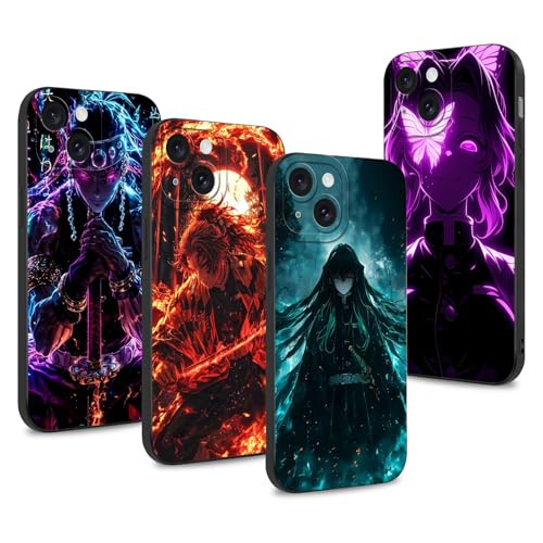 4 Stück Handyhülle für Samsung Galaxy A16 5G Hülle 6.7'', Anime Shinobu Tengen Muichirou Kyoujurou Manga Muster Schutzhülle Jungs Case Schutz der Linse Design Silikon TPU Cover Stoßfest 4 Stück Handyhülle für Samsung Galaxy A16 5G Hülle 6.7'', Anime Shinobu Tengen Muichirou Kyoujurou Manga Muster Schutzhülle Jungs Case Schutz der Linse Design Silikon TPU Cover Stoßfest von LunarDrift