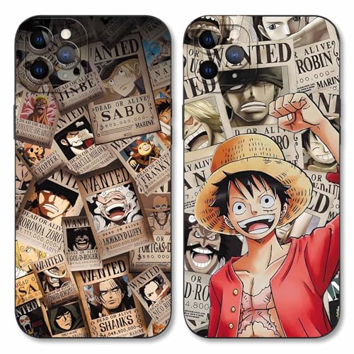 Handyhülle 2 Stück für iPhone 16 pro Hülle 6.3'' Anime Gear 5 Luffy Zoro Nika Manga Mode Muster Design Case Kameraschutz Schutzhülle Stoßfest TPU Silikon Weich Ultra Dünn Cover - Schwarz Handyhülle 2 Stück für iPhone 16 pro Hülle 6.3'' Anime Gear 5 Luffy Zoro Nika Manga Mode Muster Design Case Kameraschutz Schutzhülle Stoßfest TPU Silikon Weich Ultra Dünn Cover - Schwarz von LunarDrift