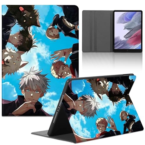 Tablet Hülle für Apple iPad Air 2 9.7 Zoll, Anime Jujutsu Kaisen Gojo Satoru Itadori Yuji Junge Ultradünn Halten Sie vorne Schutzhülle PU Leder Flip Multi-Winkel Verstellbar Ständer Tablet Folio von LunarDrift