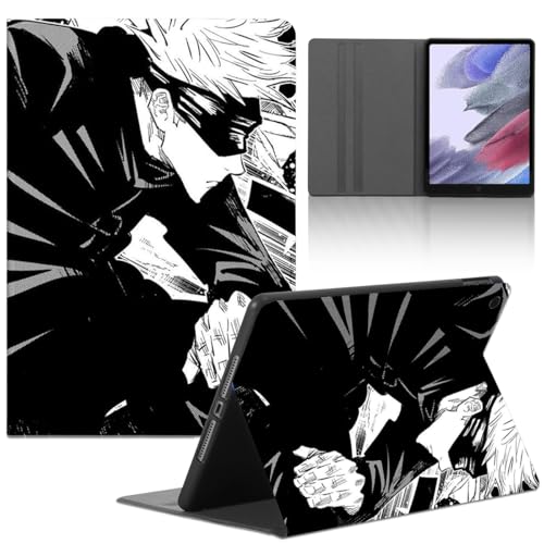 LunarDrift Tablet Hülle für Lenovo Tab P12 12,7" 12,7 Zoll, Manga Anime Gojo Satoru Muster Junge Cover, Schutzhülle PU Leder Flip Multi-Winkel Verstellbar Ständer Tablet Folio von LunarDrift