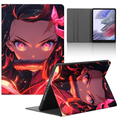 Tablet-Schutzhülle für Apple iPad (2020)/8th Gen/7/9th Gen 10.2 Zoll Hülle, Kamado Nezuko Anime-Manga-Design Muster, Hüllen PU-Leder, Folio-Rückseite, Funda Back Cover für Frauen Männer von LunarDrift
