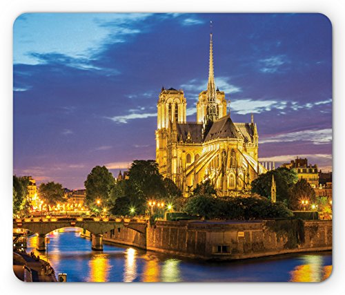 Lunarable Paris Mauspad Notre Dame bei Dämmerung Paris Frankreich Flusslandschaft Wasserreflexion rechteckig rutschfest Gummi Mousepad Standardgröße Braun Gelb Lunarable Paris Mauspad Notre Dame bei Dämmerung Paris Frankreich Flusslandschaft Wasserreflexion rechteckig rutschfest Gummi Mousepad Standardgröße Braun Gelb von Lunarable