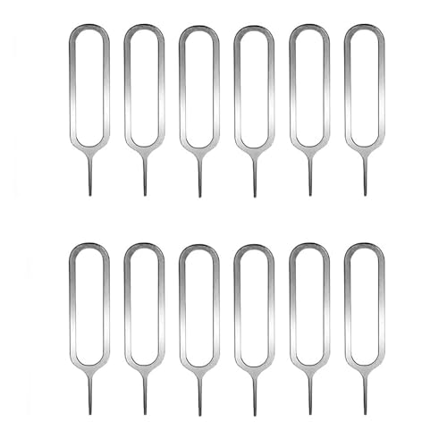 Lunpog 12 Stück SIM Karte Nadel, SIM Kartenträger Auswerfer Pin Auswerfen Removal Tool, SIM Pin Handy Nadel Kompatibel für Allen Smartphone Lunpog 12 Stück SIM Karte Nadel, SIM Kartenträger Auswerfer Pin Auswerfen Removal Tool, SIM Pin Handy Nadel Kompatibel für Allen Smartphone von Lunpog