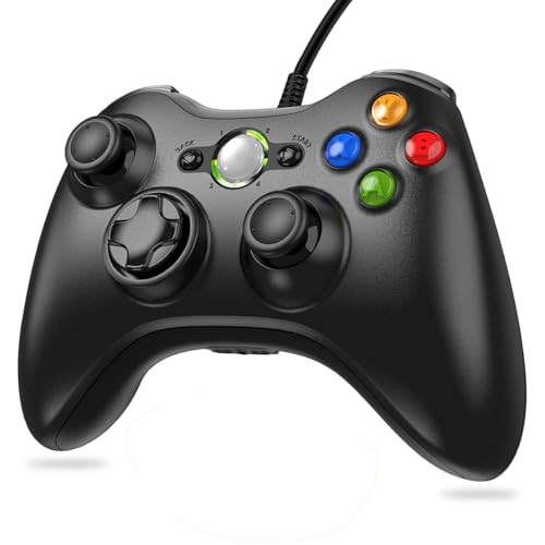 Lunriwis Xbox 360 Controller, Xbox 360 Gamepad,PC Controller Gaming Joystick mit USB Kabel für Microsoft Xbox 360 und PC (Windows 7/8/10/XP) von Lunriwis