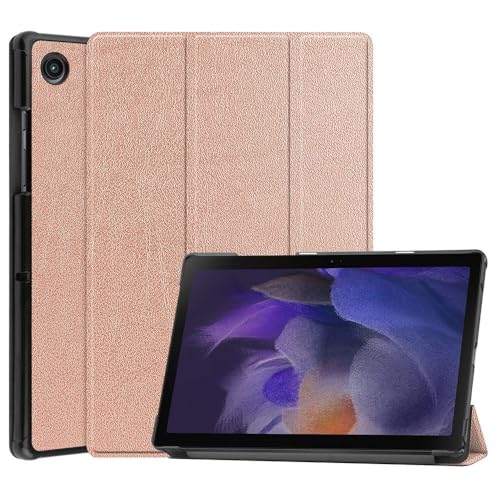 3-Faltbare Schlepphülle - Passend für Samsung Galaxy Tab A8 (2021) - Gold von Lunso