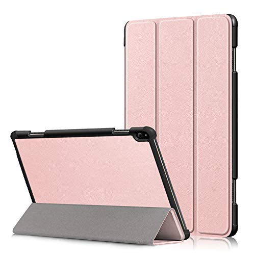 3-Falten Schleppcover Hülle - Passend für Lenovo Tab P10 - Rose Gold von Lunso